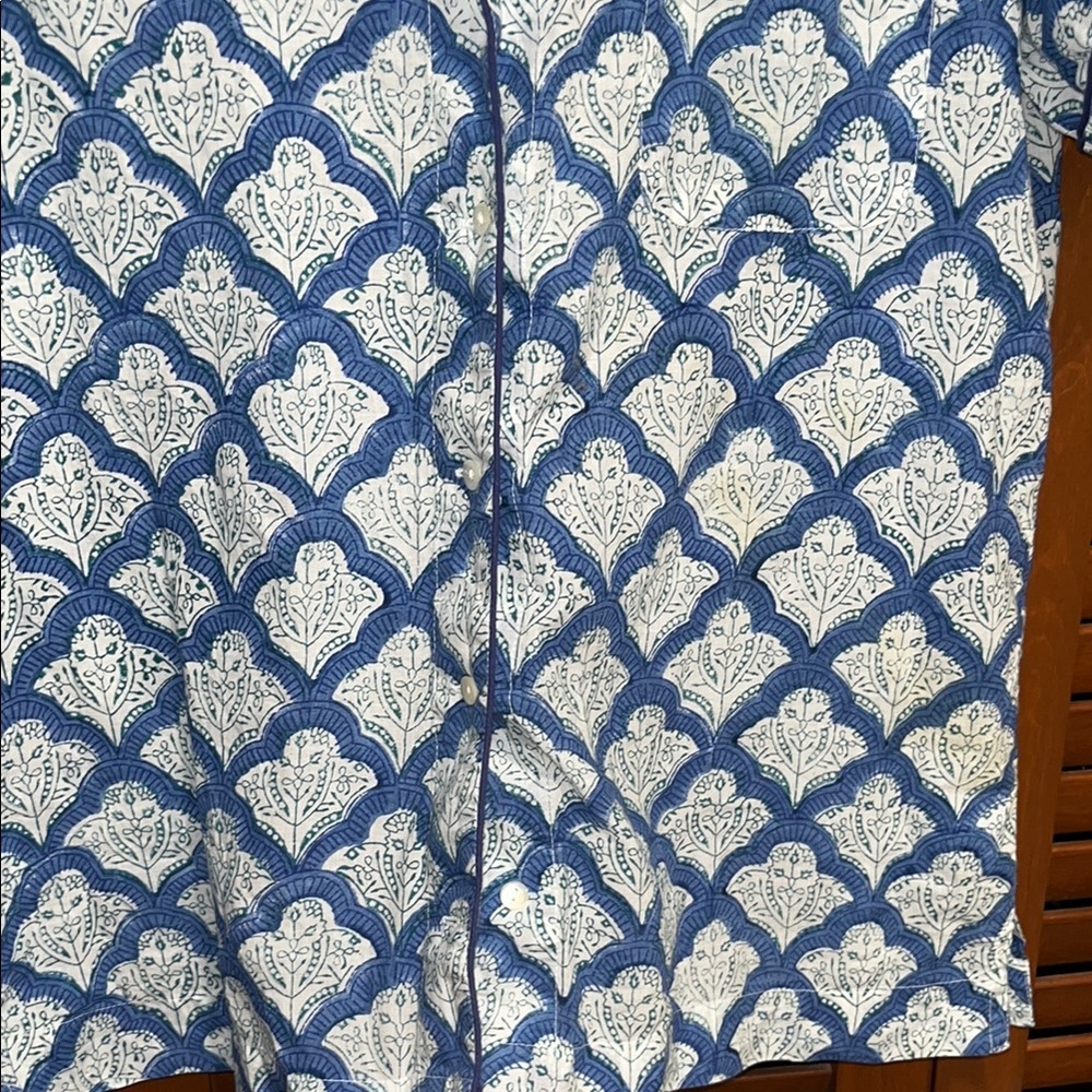 Adorable Roller Rabbit Blue and White Pajama Set - Picture 5 of 15